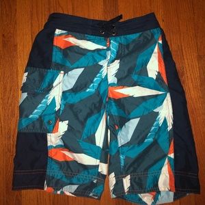 Blue Patagonia Boys Swim Trunks - Boys S (8)